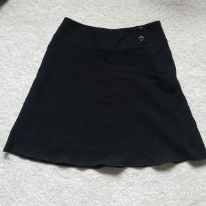 Black Lined Buissness A-Line Skirt